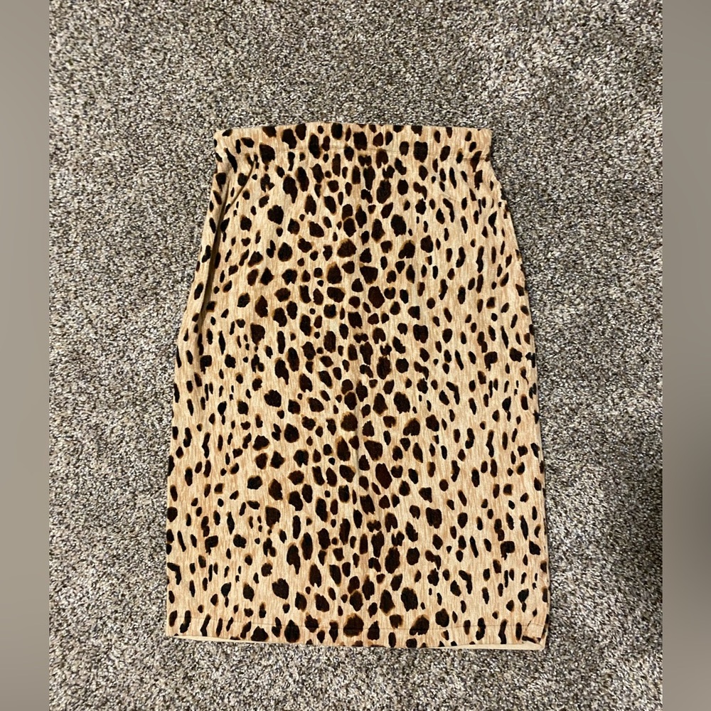Cheetah Bodycon Skirt